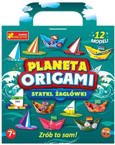 Planeta origami Statki Żaglówki 12 modeli Zrób to sam