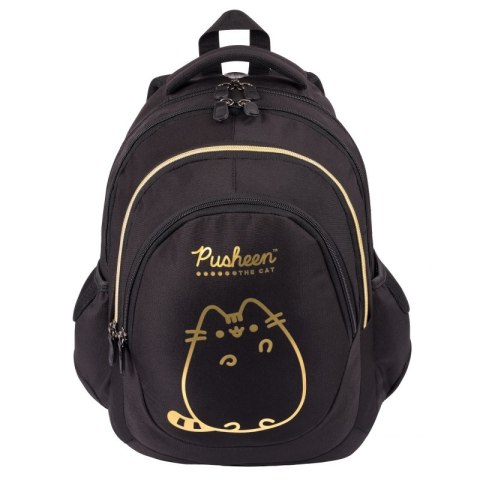 PLECAK SZKOLNY 4-KOMOROWY BP-06 Pusheen The cat Gold